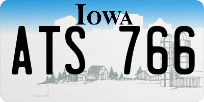 IA license plate ATS766