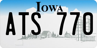 IA license plate ATS770