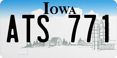 IA license plate ATS771