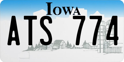 IA license plate ATS774