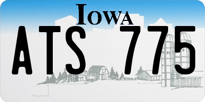 IA license plate ATS775