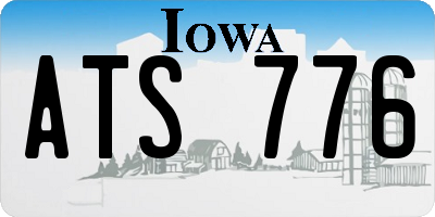 IA license plate ATS776