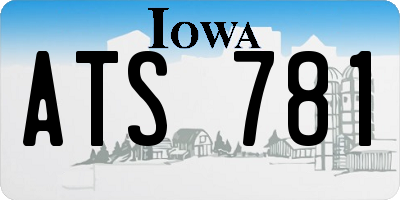 IA license plate ATS781