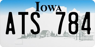 IA license plate ATS784