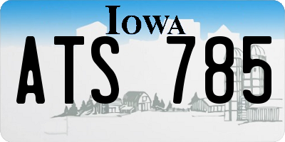 IA license plate ATS785