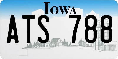 IA license plate ATS788