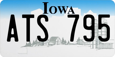 IA license plate ATS795