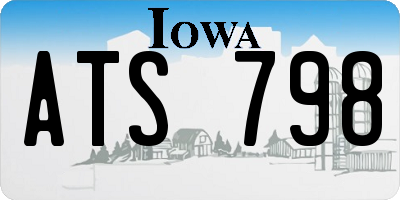 IA license plate ATS798