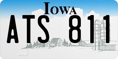 IA license plate ATS811