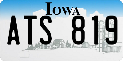 IA license plate ATS819