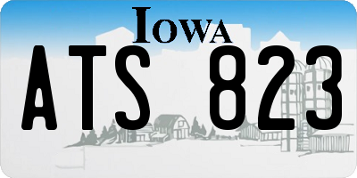 IA license plate ATS823