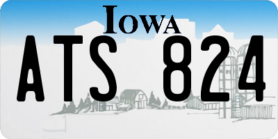 IA license plate ATS824