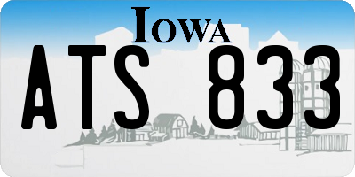 IA license plate ATS833