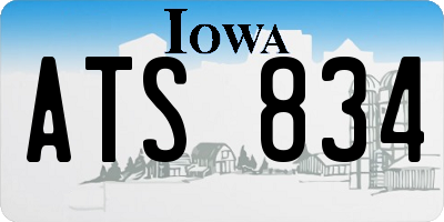 IA license plate ATS834