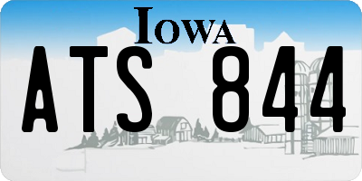 IA license plate ATS844