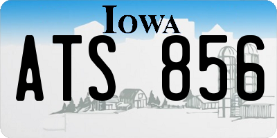 IA license plate ATS856