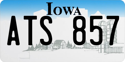 IA license plate ATS857
