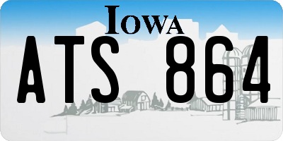 IA license plate ATS864