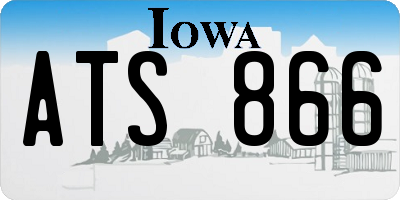 IA license plate ATS866