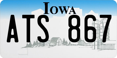IA license plate ATS867