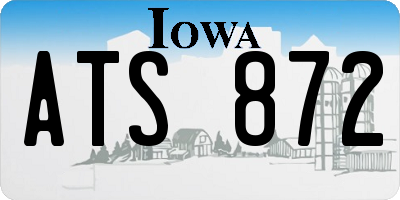 IA license plate ATS872
