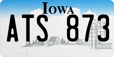 IA license plate ATS873