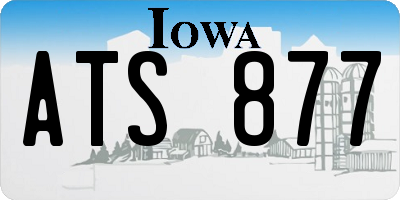 IA license plate ATS877