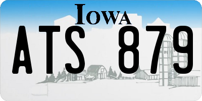 IA license plate ATS879