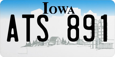 IA license plate ATS891