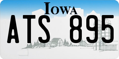 IA license plate ATS895