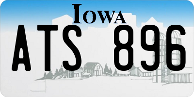 IA license plate ATS896