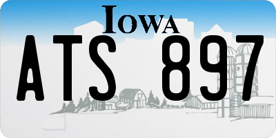 IA license plate ATS897