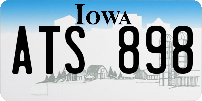 IA license plate ATS898