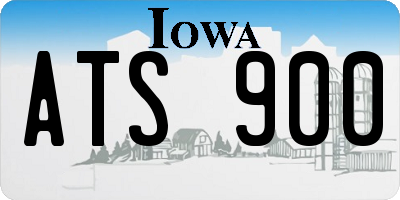 IA license plate ATS900