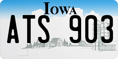 IA license plate ATS903
