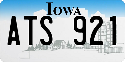 IA license plate ATS921