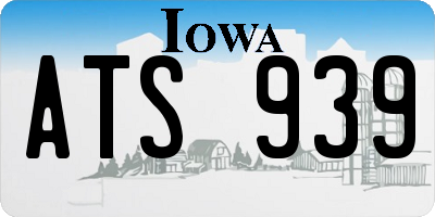IA license plate ATS939