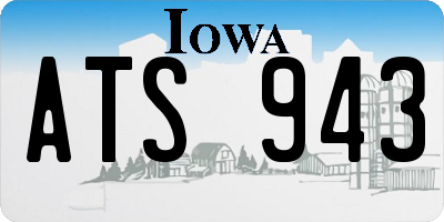 IA license plate ATS943