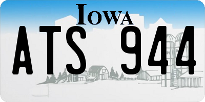 IA license plate ATS944