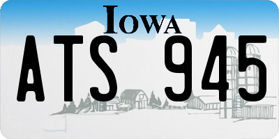 IA license plate ATS945