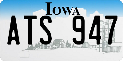 IA license plate ATS947