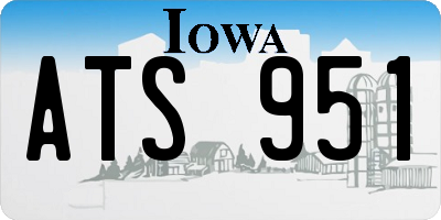 IA license plate ATS951