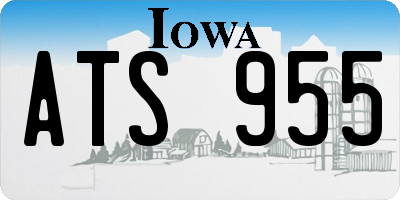 IA license plate ATS955