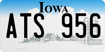 IA license plate ATS956