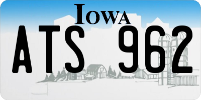 IA license plate ATS962