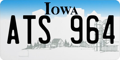 IA license plate ATS964