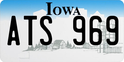 IA license plate ATS969