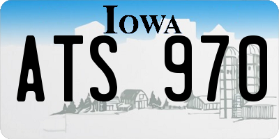 IA license plate ATS970