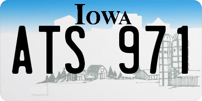 IA license plate ATS971