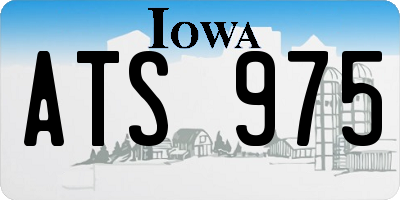 IA license plate ATS975